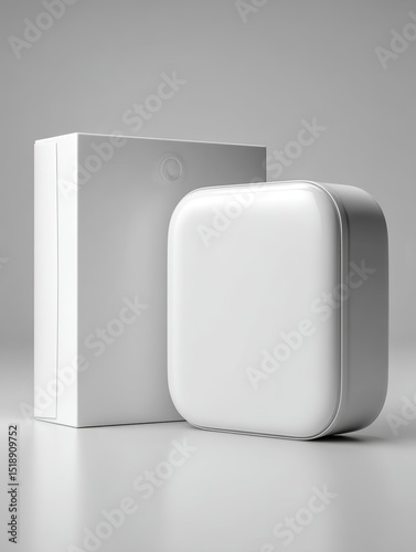 Modern White Packaging Mockup Template for Product Display and Branding Design