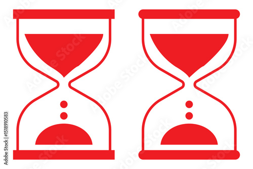 Hourglass icon set bundle vector illustrator