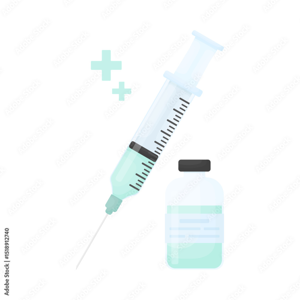 Syringe with medicine. Health care. Vaccine in syringe. Syringe with medicine. Health care. Vaccine in syringe.