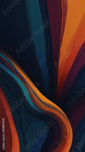 Abstract swirling dark hues digital art