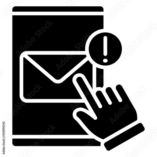 Inbox glyph, mini illustration icon. use for modern concept, print, UI, UX kit, web and app development. Vector related to account management, ecommerce, banking and finance.