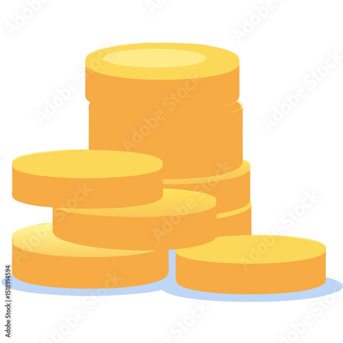 Stacked Gold Coins Depicting Wealth, Finance, and Economic Prosperity.