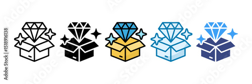 Value Proposition Icon Set Multiple Style Collection