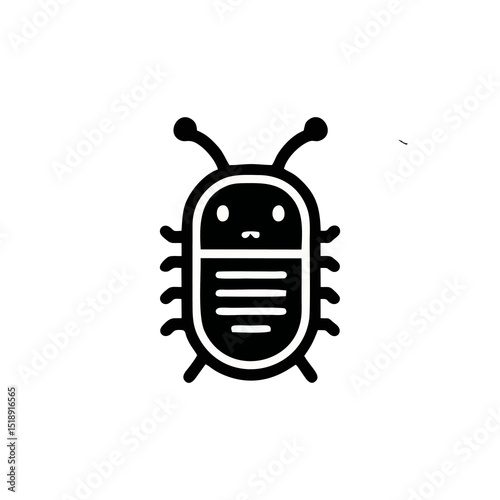 minimalist cockroach logo