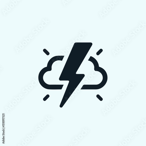 lightning icon vector illustration
