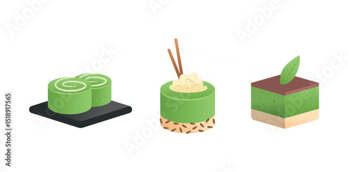Delicious Dessert Cake Set