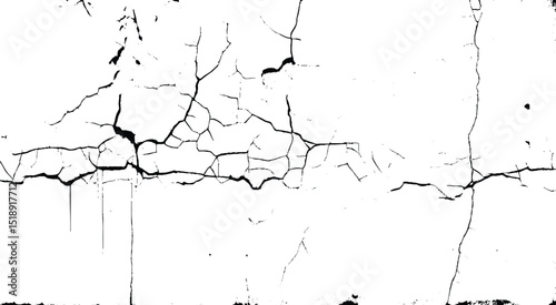 Black and white grunge urban texture vector with copy space. Abstract illustration surface dust and rough dirty wall background with empty template.