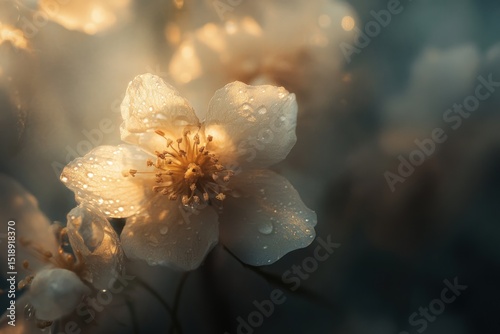 Macro shot of hop blossoms bathed in afternoon sunlight, rich texture and contrast