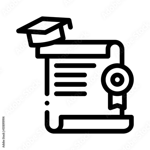 degree line icon