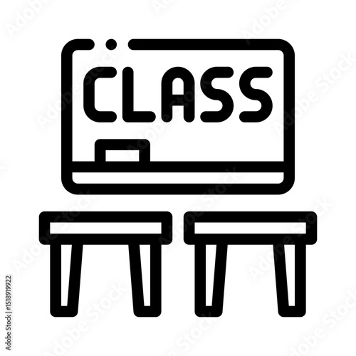 classroom line icon