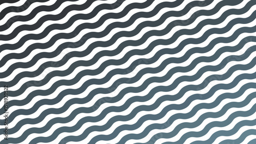 Blue Stripes Wave Line Abstract Background