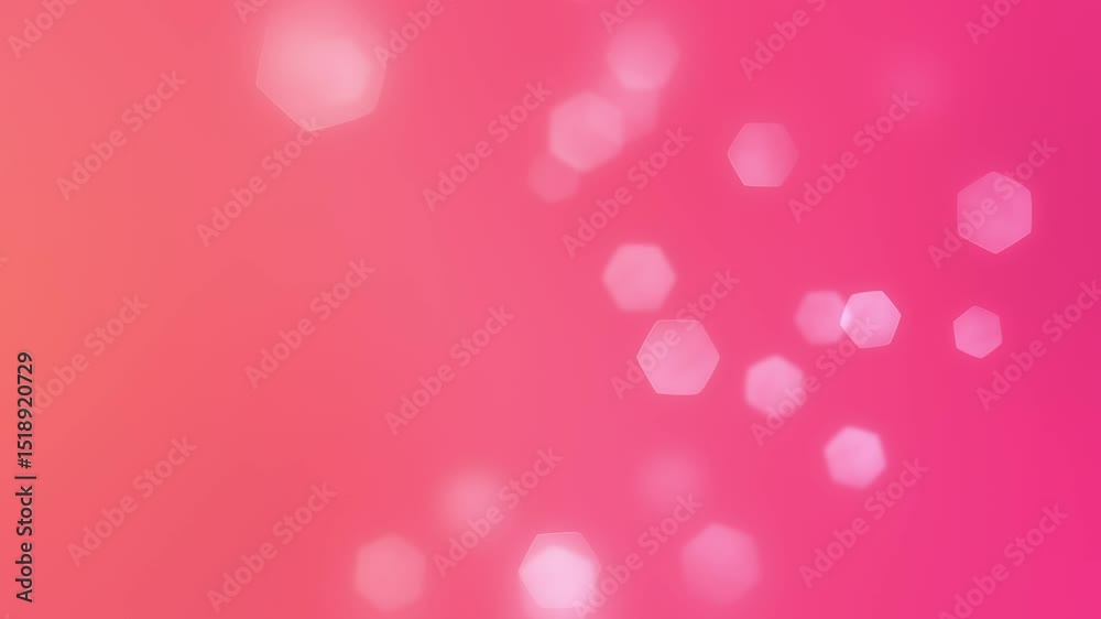 Abstract Pink Bokeh Background with Hexagonal Light Effects Abstract Pink Bokeh Background with Hexagonal Light Effects