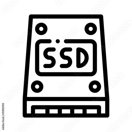 SSD line icon