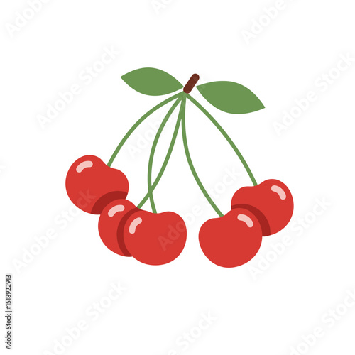 Cherry Delight: A Simple & Sweet Vector Illustration