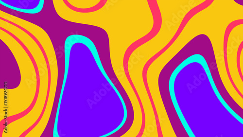 Liquid background with beautiful and vibrant colors
