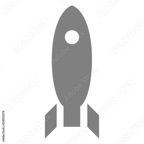 Rocket symbol icon shadow_1