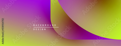 Vibrant gradient background design. Purple, yellow hues blend smoothly. Minimalist text reads background design. Modern aesthetic.