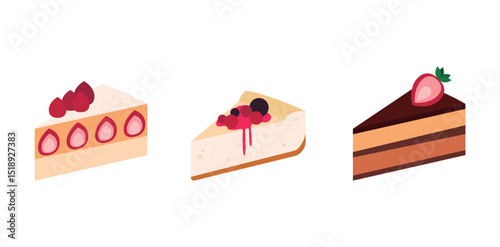 Delicious Dessert Cake Set