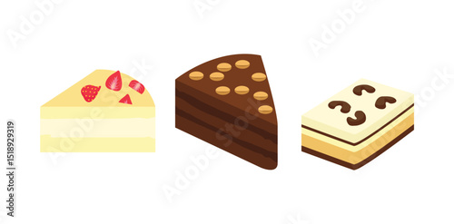 Delicious Dessert Cake Set