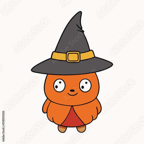 The-thing-under-witch-hat is a mysterious, magical entity hidden beneath a crooked witch hat, radiating dark charm, whimsy, and unpredictable supernatural power.
