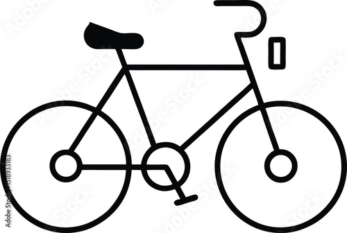 Cycle silhouette vector illustration
