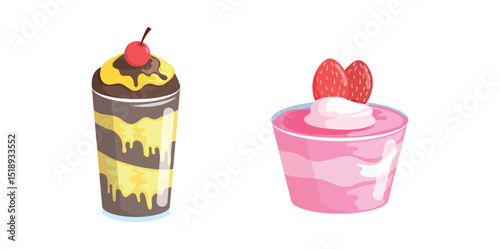 Delicious Dessert Cake Set