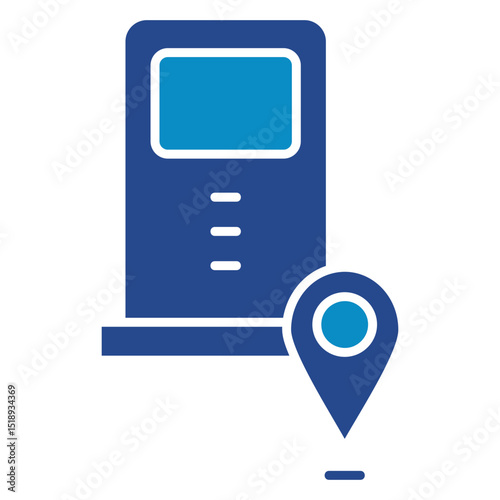 Gas Tracker Icon Element For Design