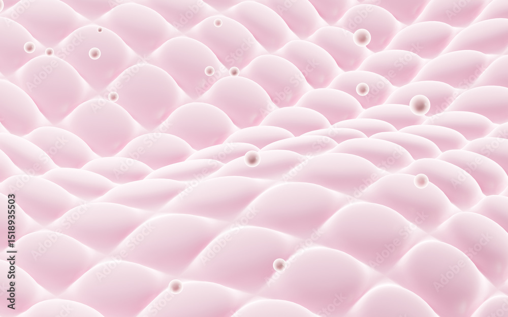 Obraz premium Comfortable and soft mattress background, 3d rendering.