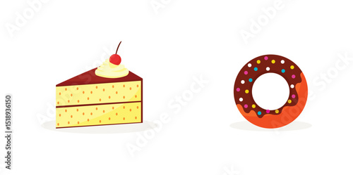 Delicious Dessert Cake Set