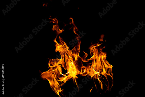 Fire flame texture for banner background. Burn abstract lights. Burning big flame. Blaze flames overlay background.