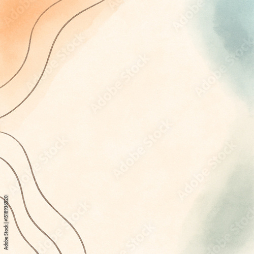 sweet pastel color picture frame illustration