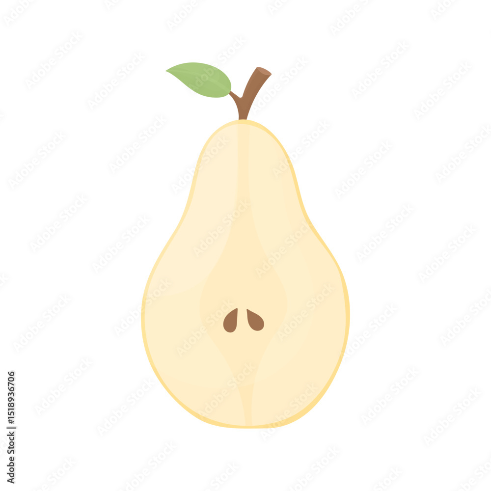 Sliced yellow pear. Juicy tasty fruits. Sliced yellow pear. Juicy tasty fruits.