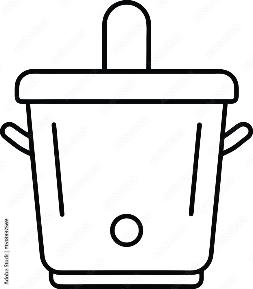 Vecteur illustration dessin animé de boisson dans des récipients, comme une tasse de café ou un verre d'eau, et aussi des objets de cuisine, symboles de poubelle et signes de recyclage pour le plastiq