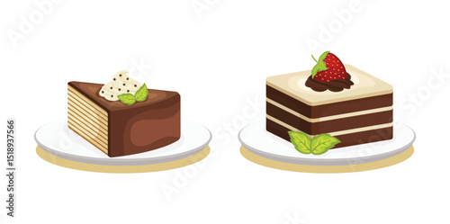 Delicious Dessert Cake Set