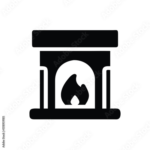 Fireplace silhouette
