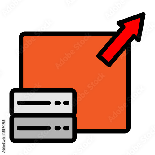 Scalability Vector Filled Icon Design