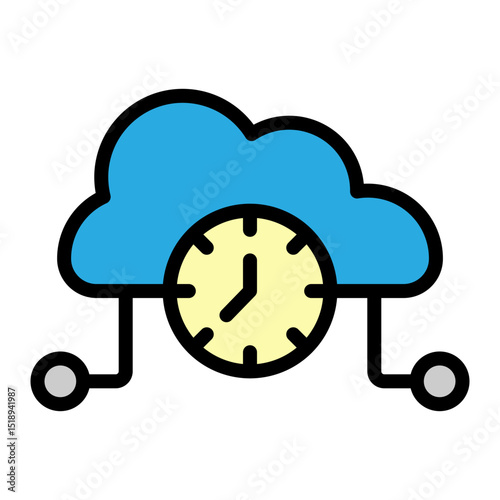 High Availability Vector Filled Icon Design