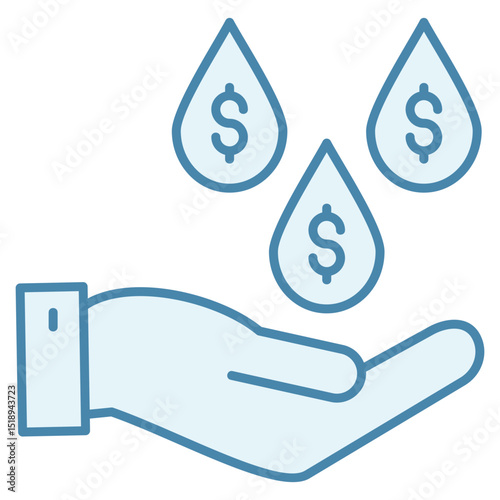 Liquidity Pool Icon Element For Design