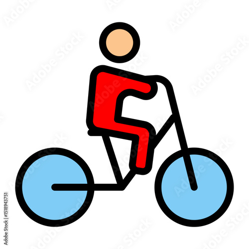 Ridding Vector Filled Icon Design