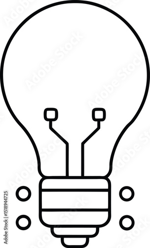This image depicts a luminous light bulb, an iconic symbol of creative ideas, electrical power, and innovative technology