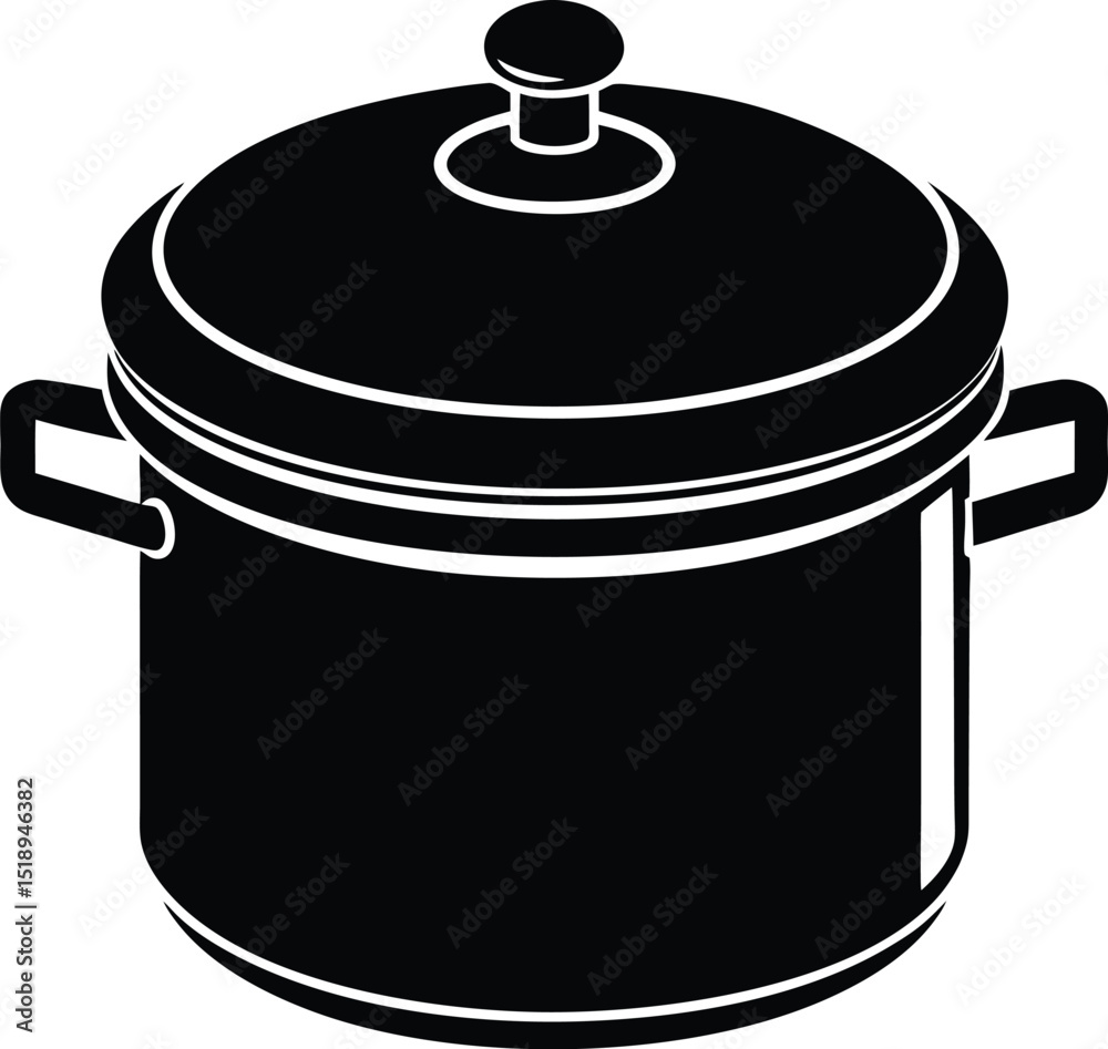 Stainless steel casserole with glass lid isolated on white for cooking food