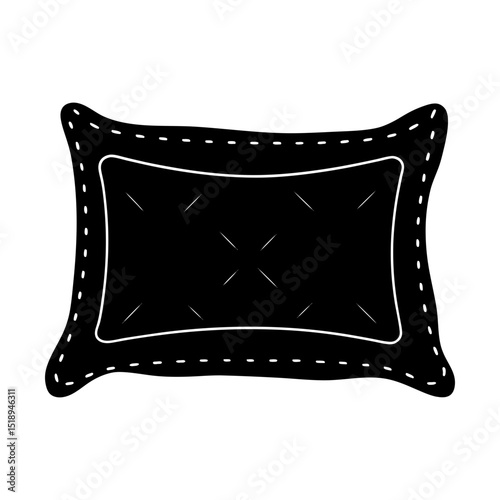 Decorative cushion pillow home decor design silhouette