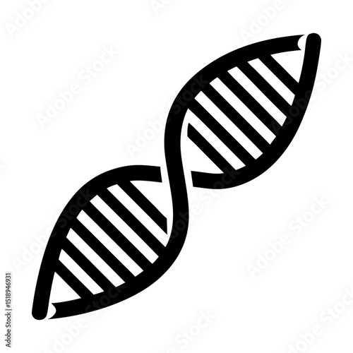 Genetic structure dna helix illustration silhouette