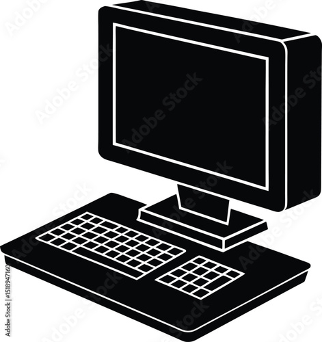 Computer Technology Icon Vector Art, Icons,