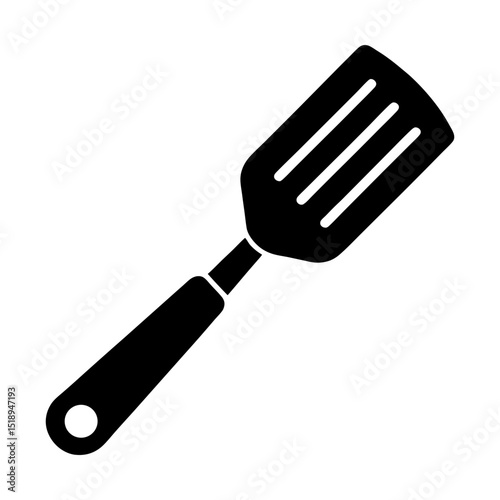 Kitchen utensil spatula cooking equipment silhouette