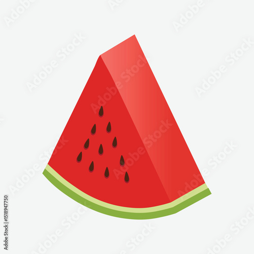 watermelon slice vector illustration