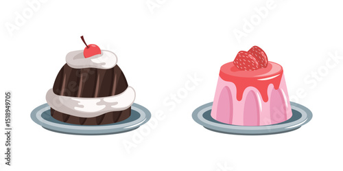 Delicious Dessert Cake Set