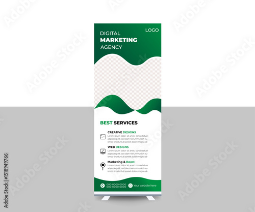 Digital marketing agency roll up banner 