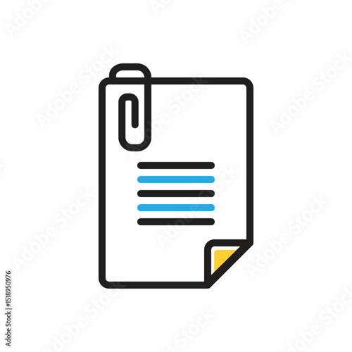 Multi color icon for attach