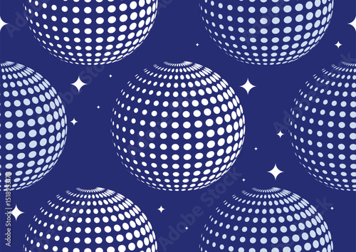 African ethnic seamless geometric fabric pattern. Circle dot design. Traditional textile art for fashion fabric, printing. Abstract vector art background. Not created by AI.